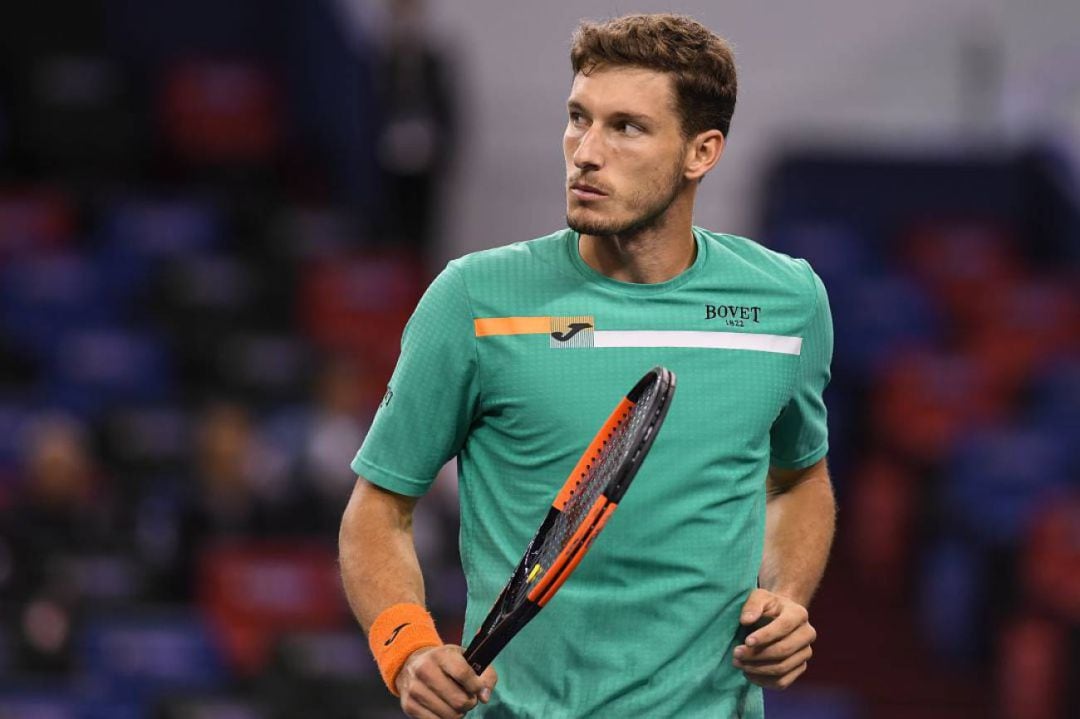 Pablo Carreño durante la disputa de un partido