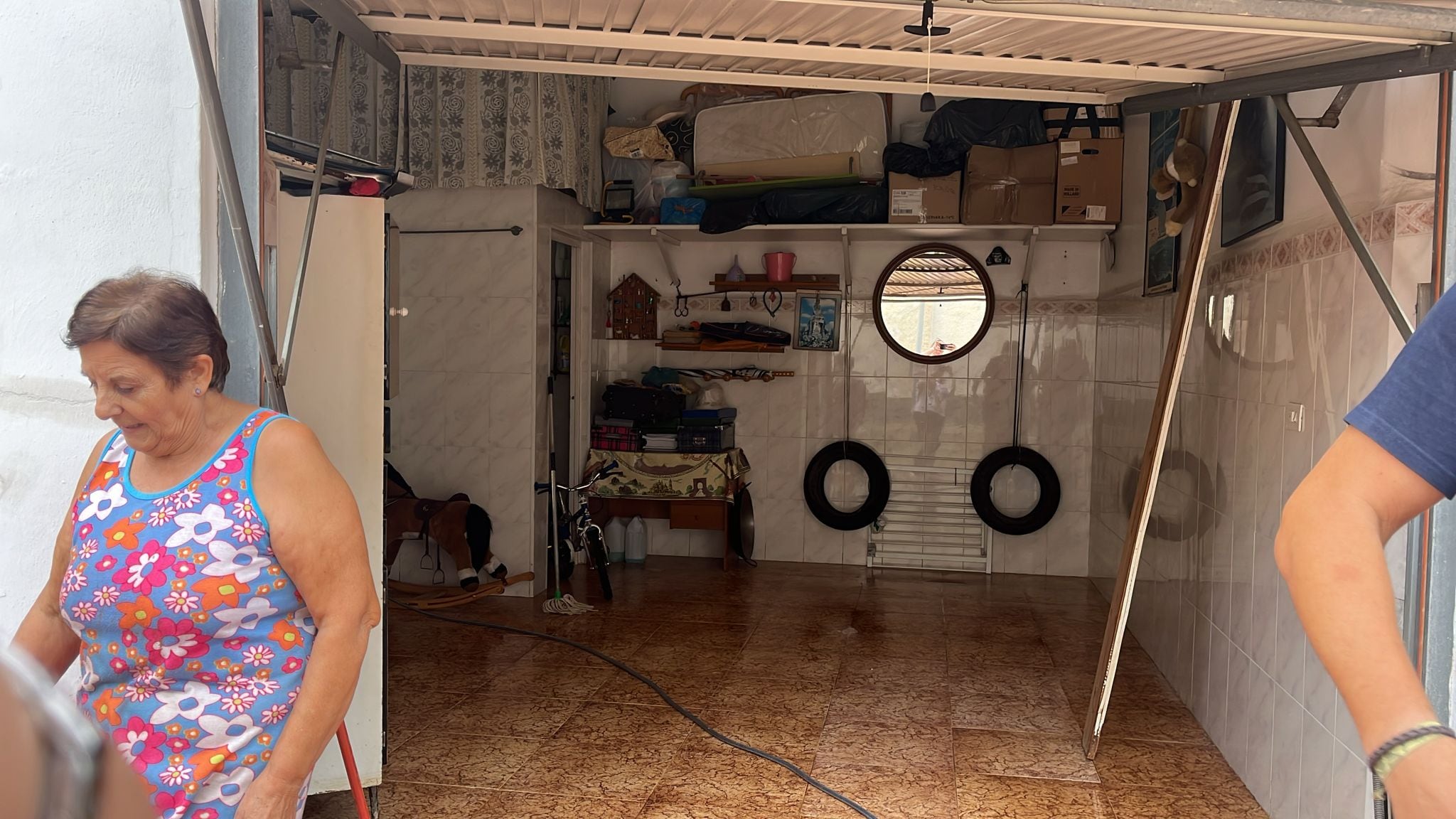 Así ha quedado la vivienda de la madre de Alberto tras las lluvias