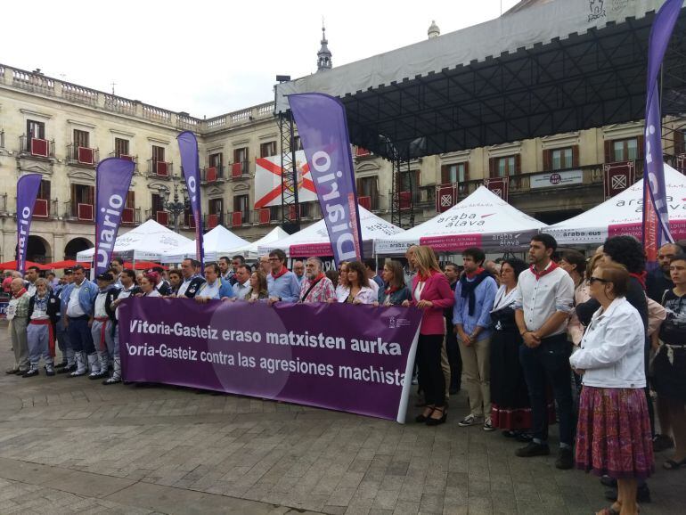 Concentración en repulsa por la agresión sexual a una menor en Fiestas de la Blanca, 2018.