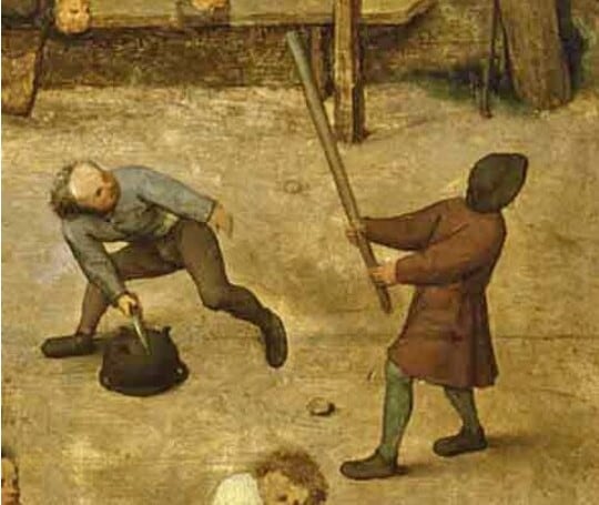 El juego de Cassepot en el cuadro de Brueghel.