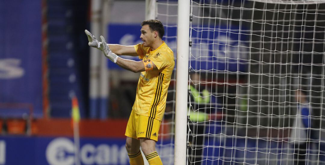 Fernando Martínez en el partido contra el Lugo.