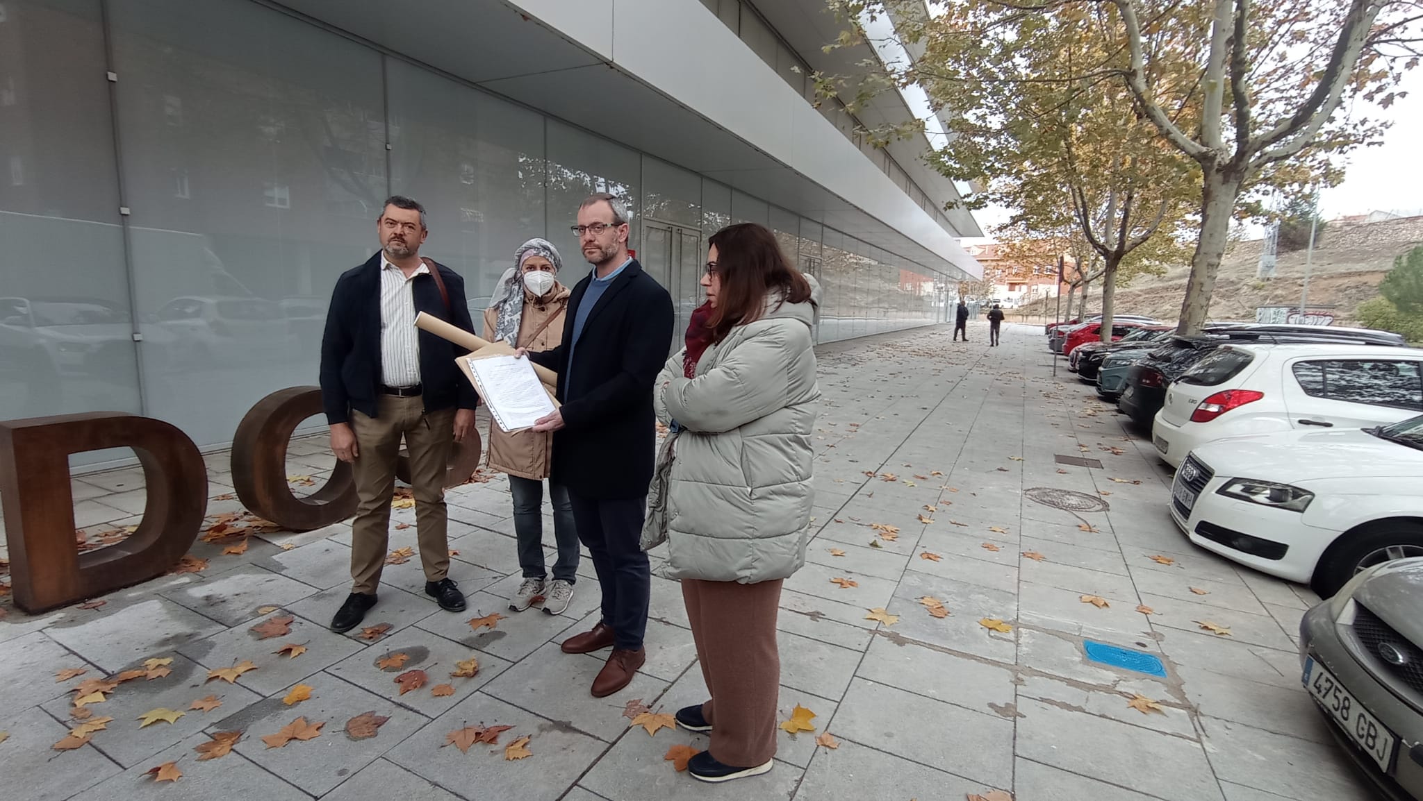 Dirigentes del PP de Cuenca antes de presentar la denuncia