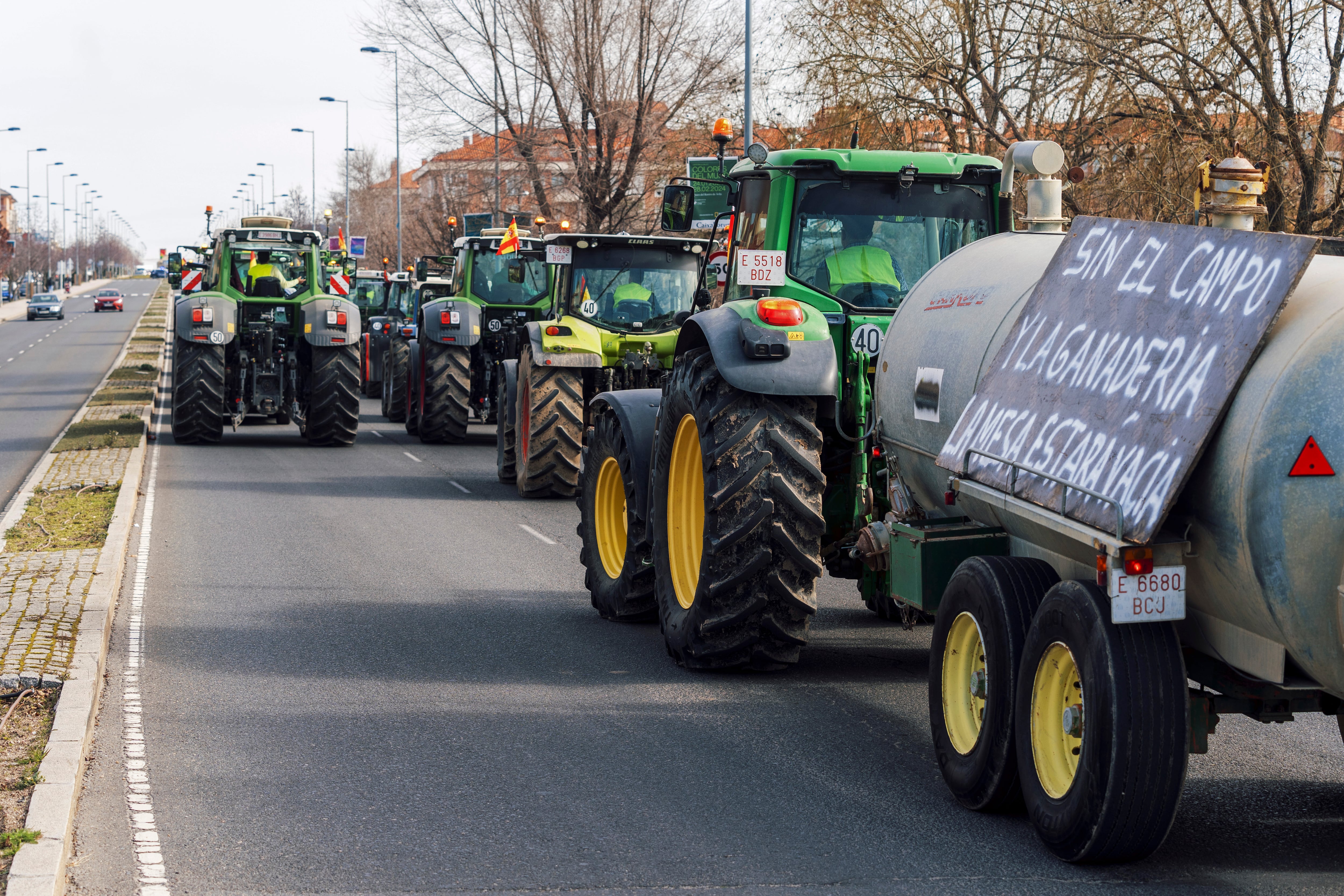 Las protestas de agricultores han ralentizado el tráfico en la ciudad