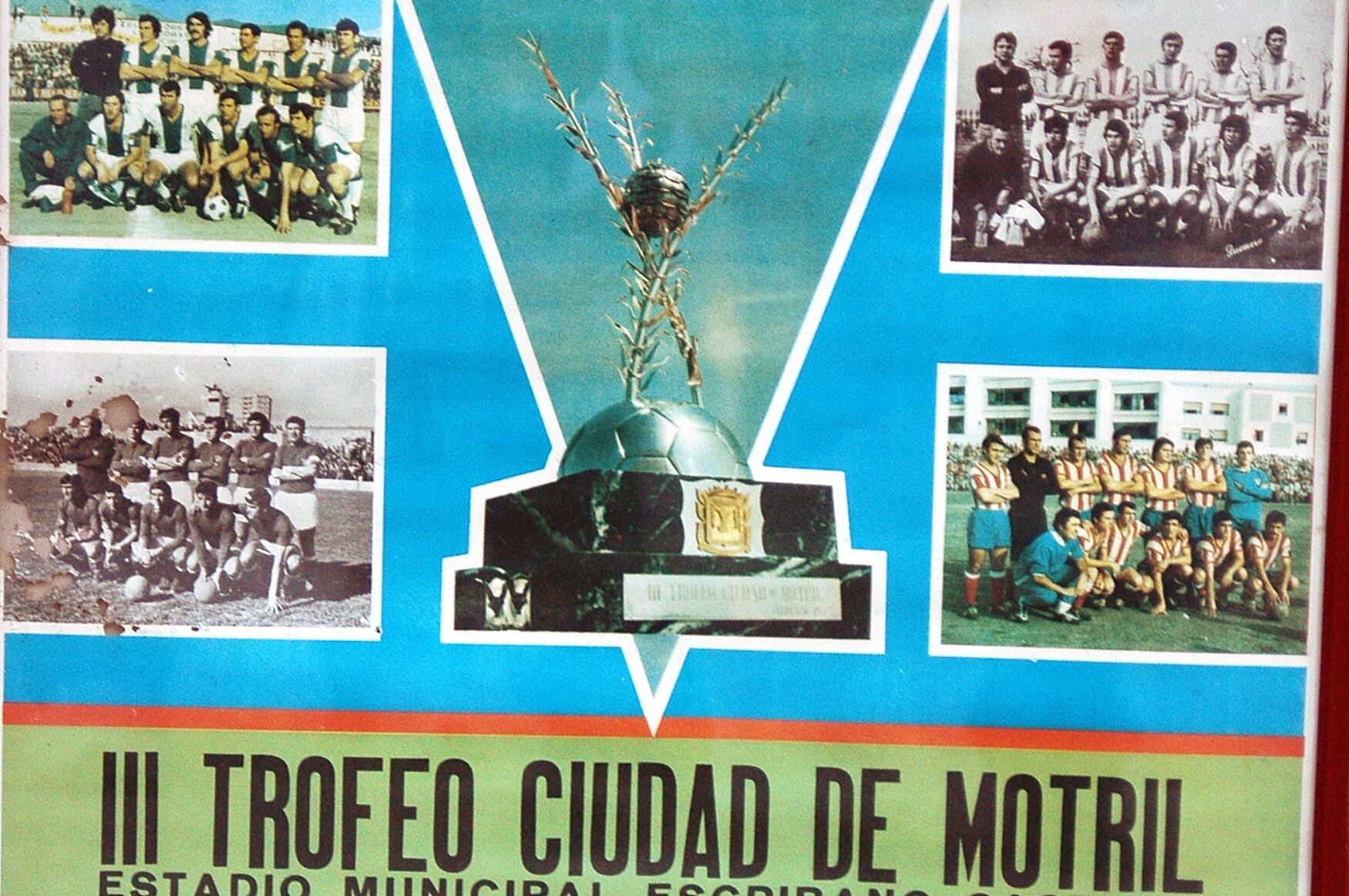 El mítico trofeo Ciudad de Motril de los años setenta.