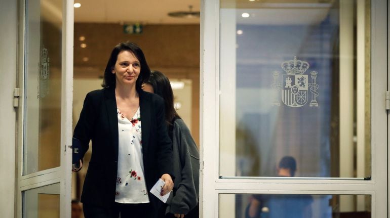 La diputada de Podemos Carolina Bescansa, en el Congreso