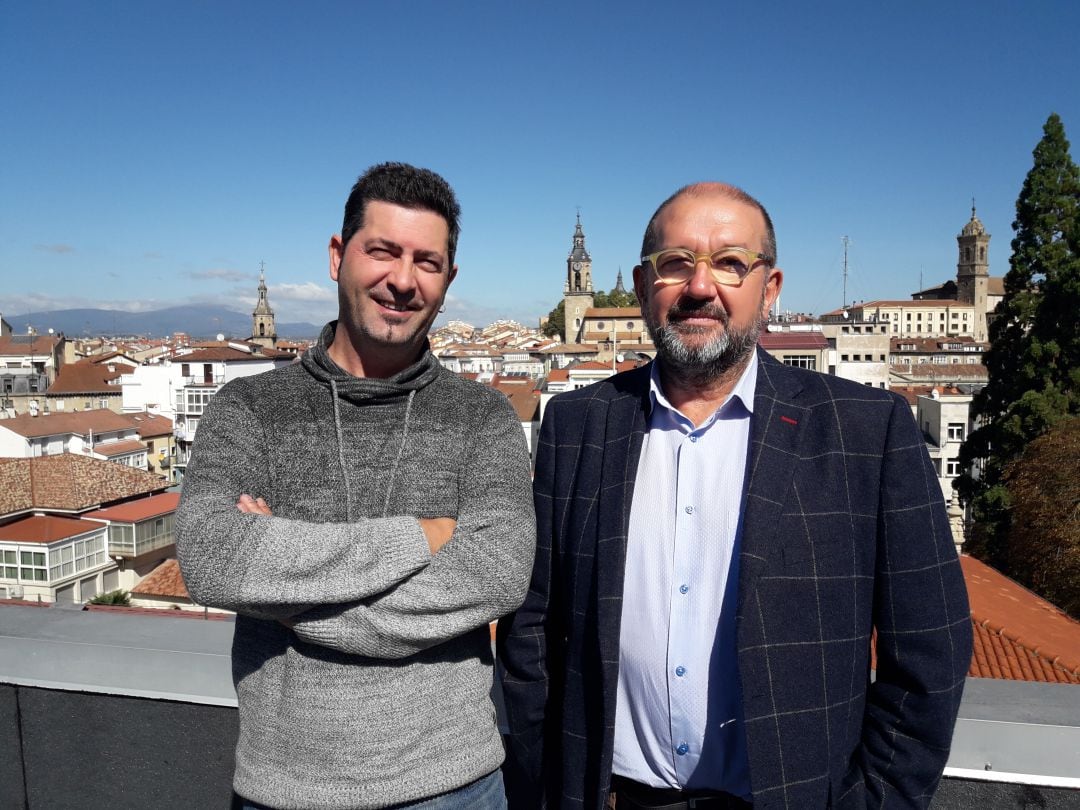 Mikel Resa y Jesús Arbina, nuevo coordinador de Sidálava en lo estudios de SER Vitoria.