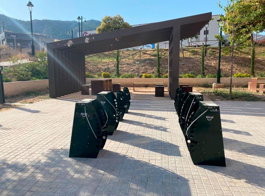 Imagen del aparcamiento inteligente de bicicletas