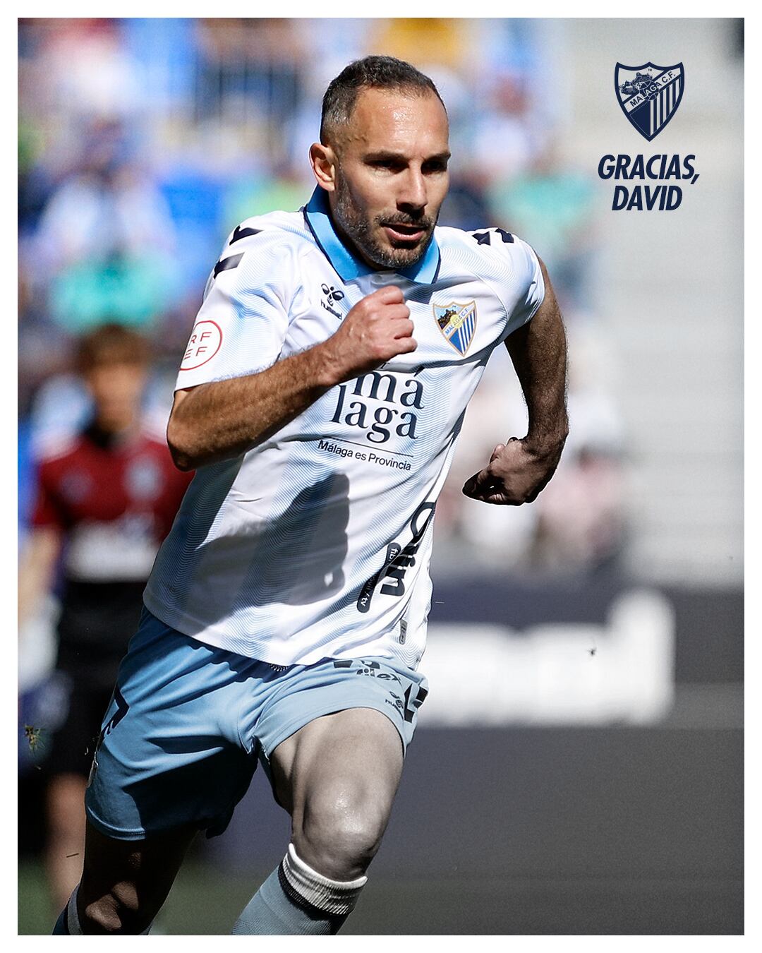 El centrocampista David Ferreiro no seguirá en el Málaga la próxima temporada