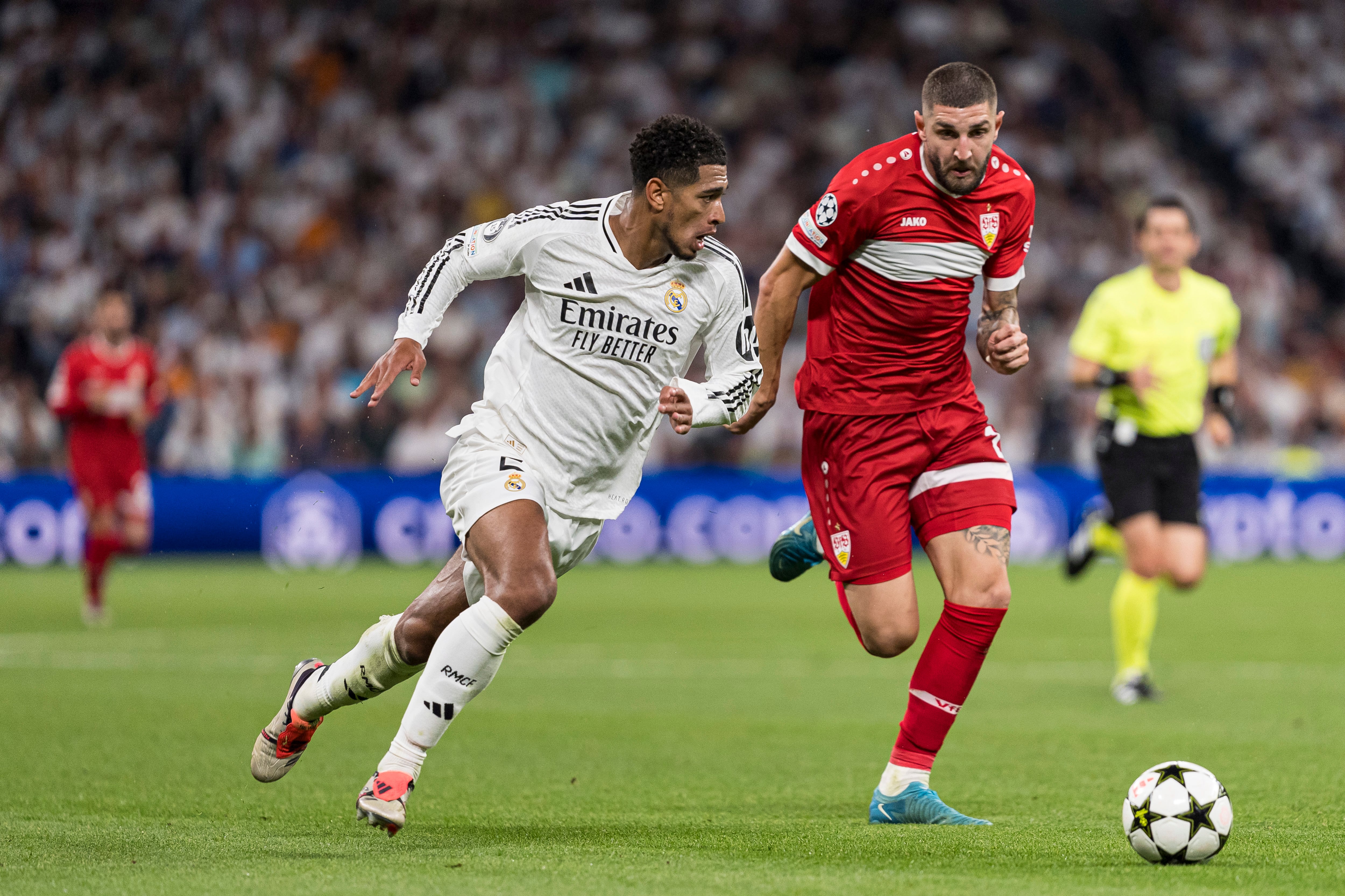 Jeff Chabot ante el Real Madrid