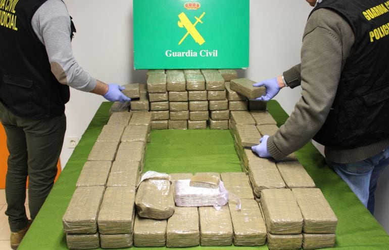 La incautación de 116 kilos de hachis es una de las intervenciones de droga más voluminosas de los últimos años en Castilla y León