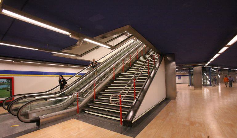 Interior de una estación de Metro