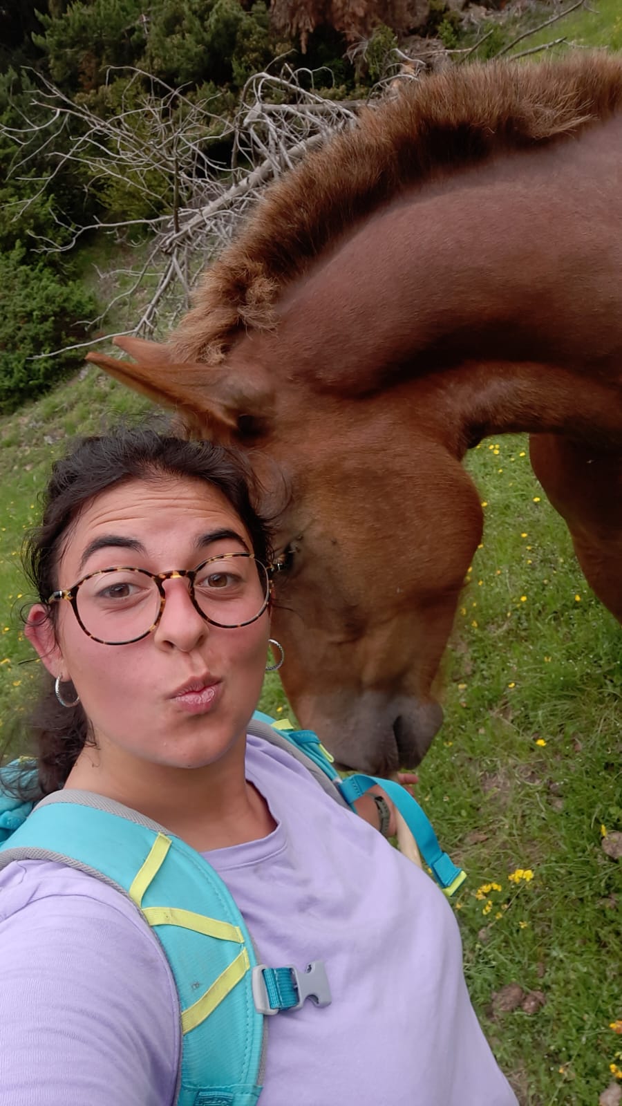 Judith Carmona amb un dels seus animals