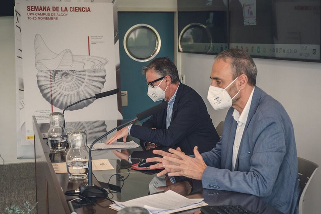 Francisco Picó y Juan Ignacio Torregrosa en la presentación de la Semana de la Ciencia