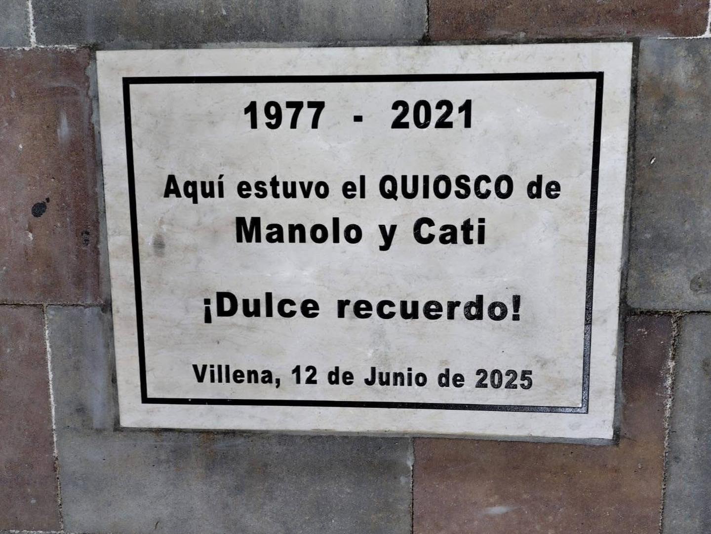 Placa instalada