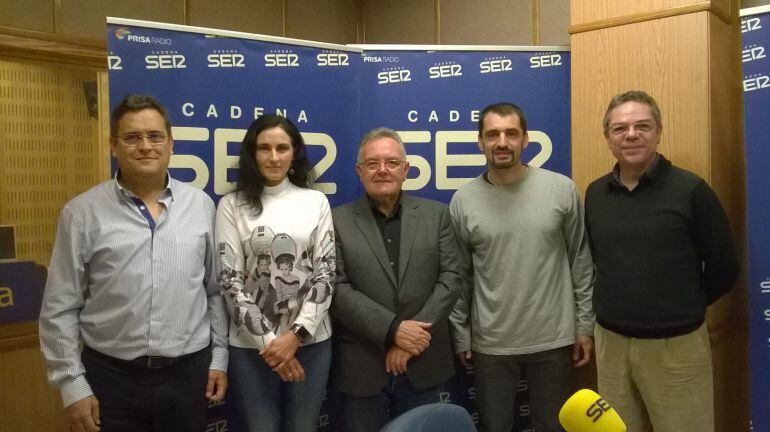 Pedro Martín (Bonsabor), Mónica Trujillano, Juan Tamarít (Alabardero) y Salomón Hachuel