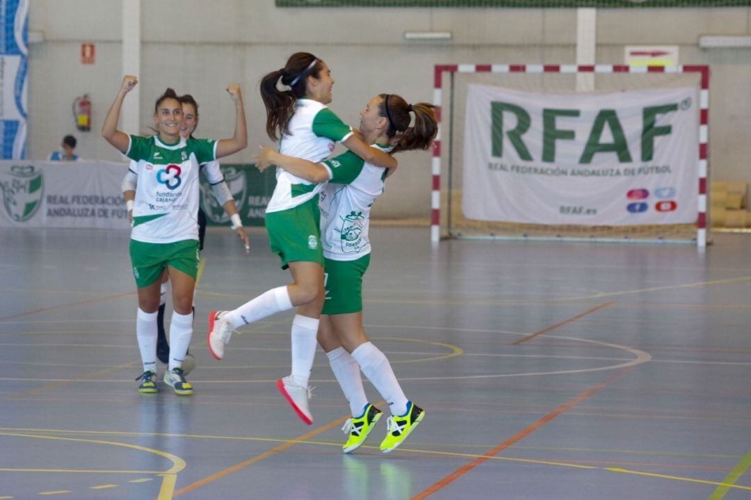 Celebración de un gol del equipo.