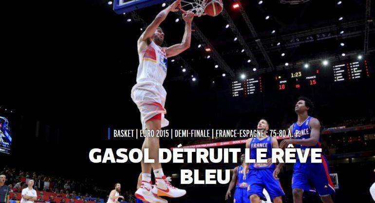 L&#039;Equipe encumbra a Pau Gasol