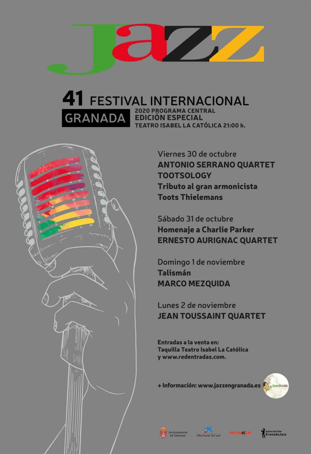 Cartel del Festival de Jazz de Granada de 2020