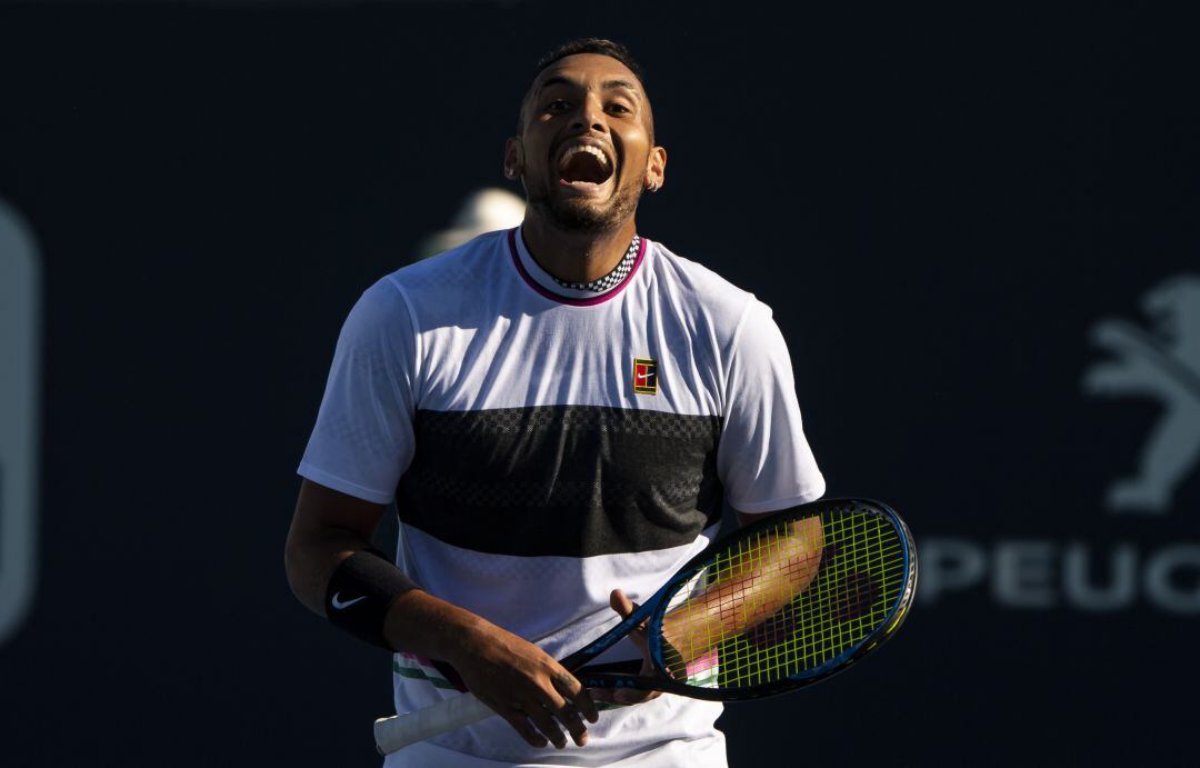 Nick Kyrgios durante el partido ante Bublik.