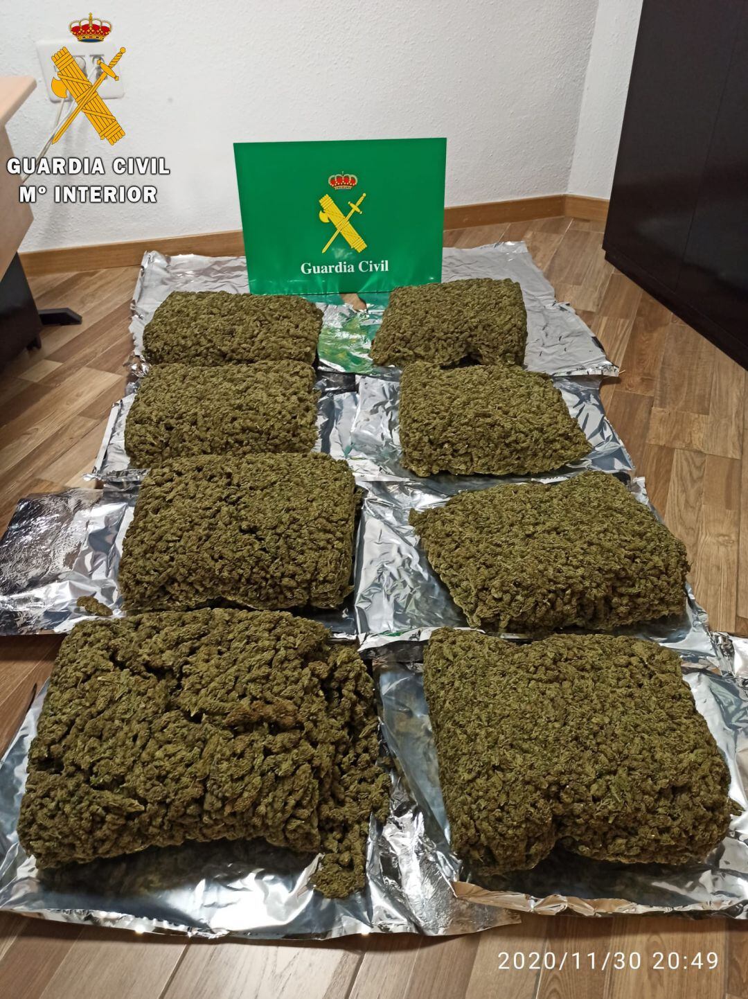 Droga incautada en La Lastrilla 