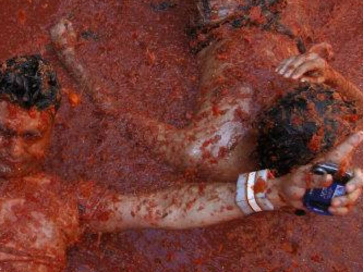 La 'Tomatina' de Buñol (Valencia)