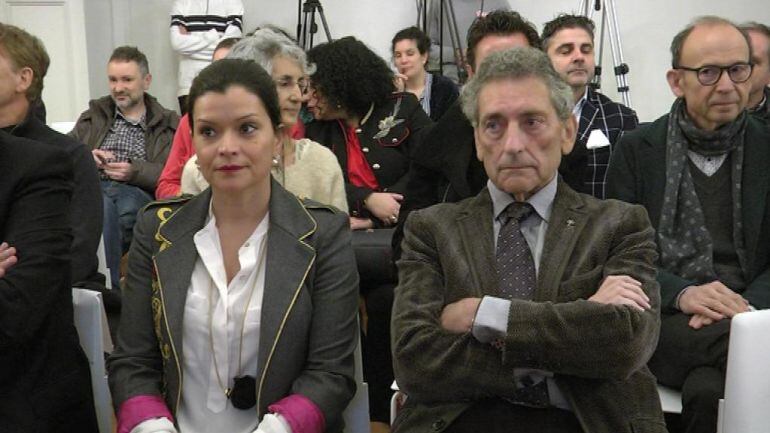 La alcaldesa de Mos, Nidia Arévalo y el presidente del Celta, Carlos Mouriño, en una imagen de archivo