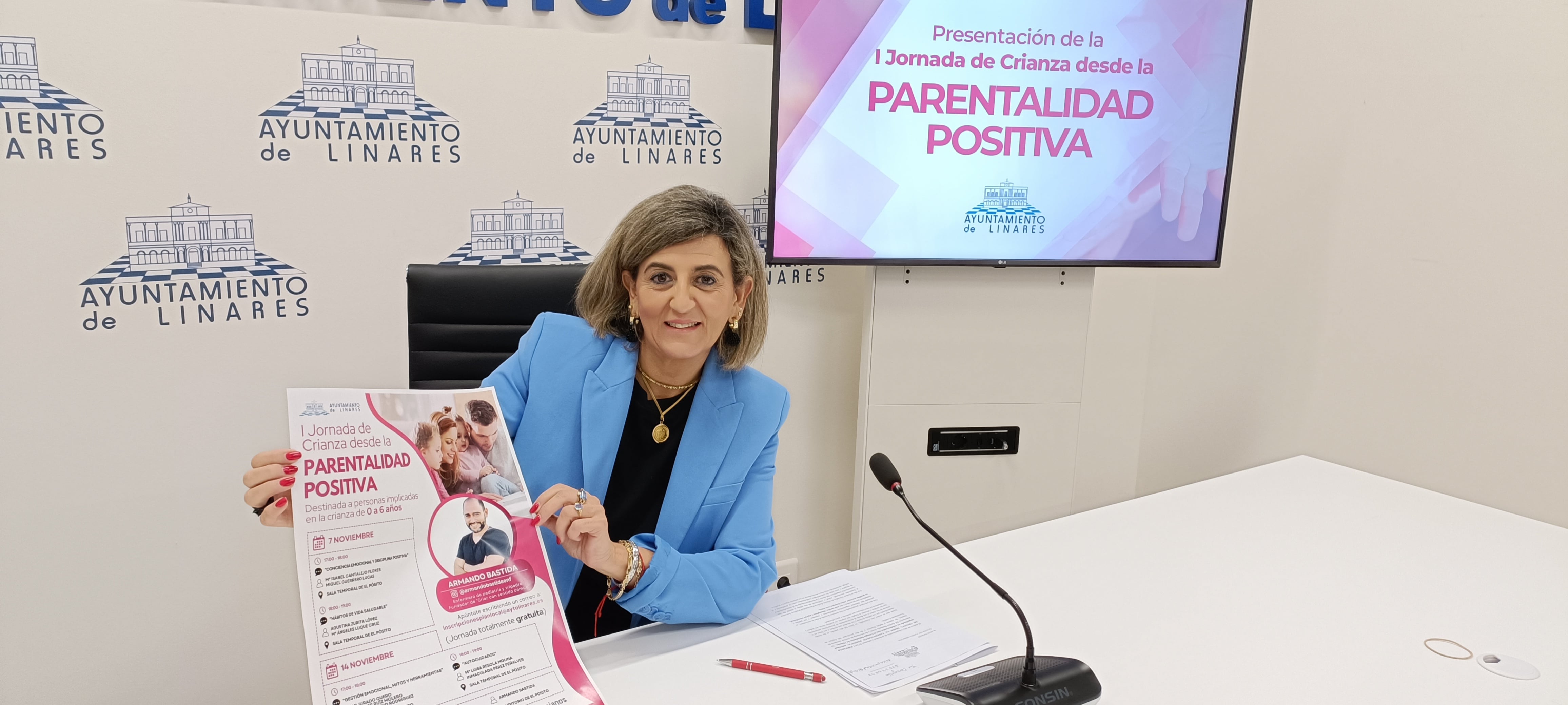 Presentación de la I Jornada de Crianza desde la Parentalidad Positiva de Linares.