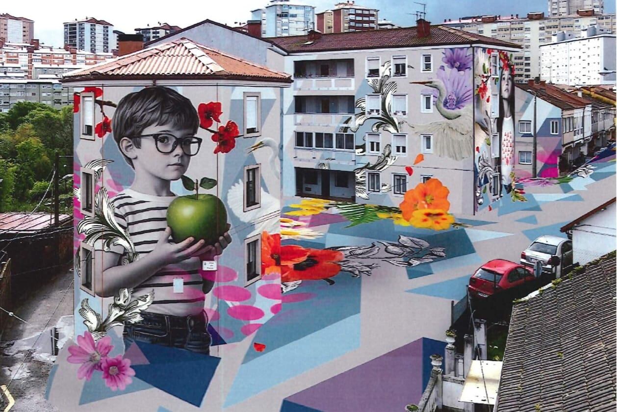 Proyecto de intervención urbana de Lula Goce en O Rocío