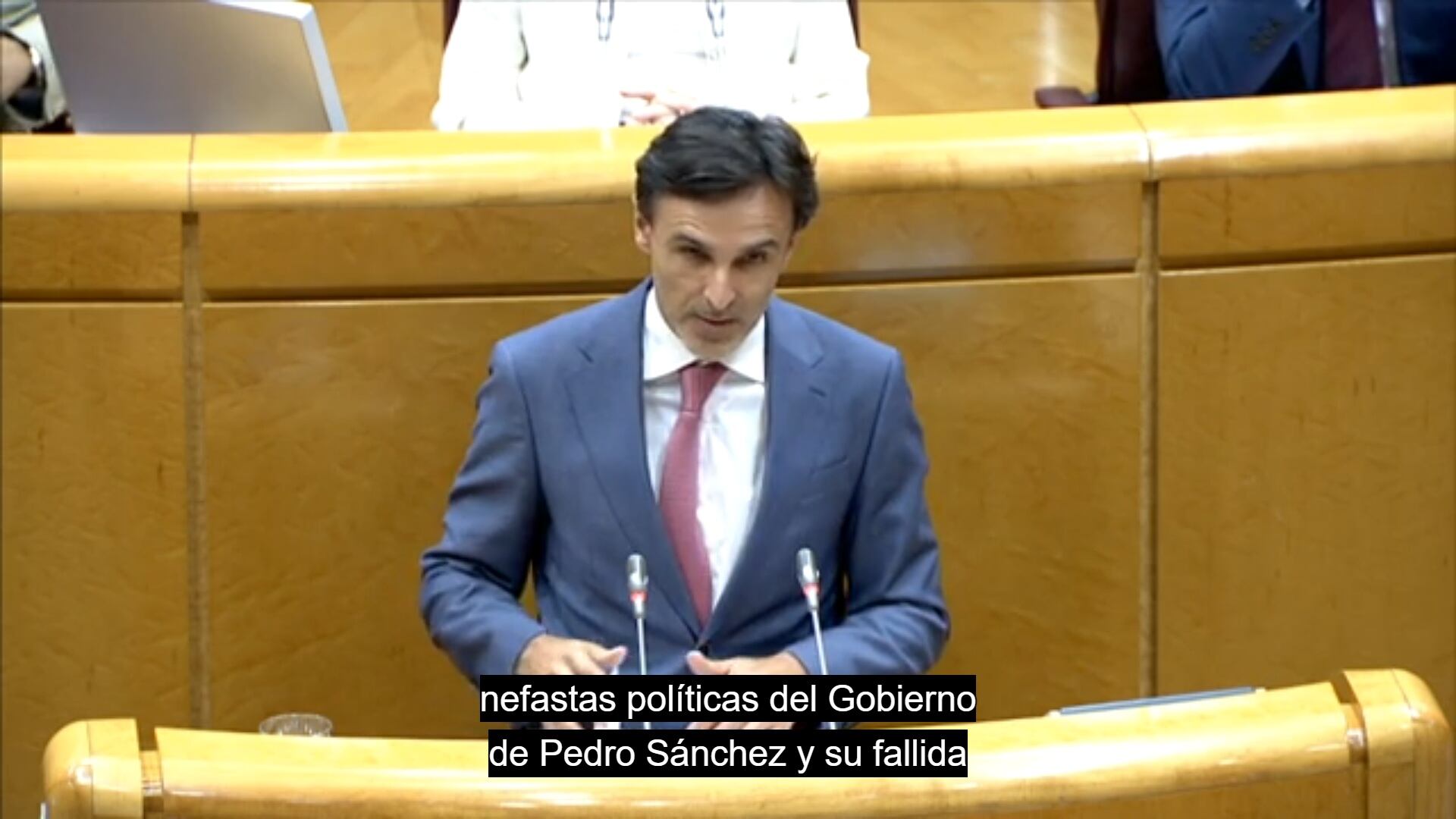 García Montoro en el Senado