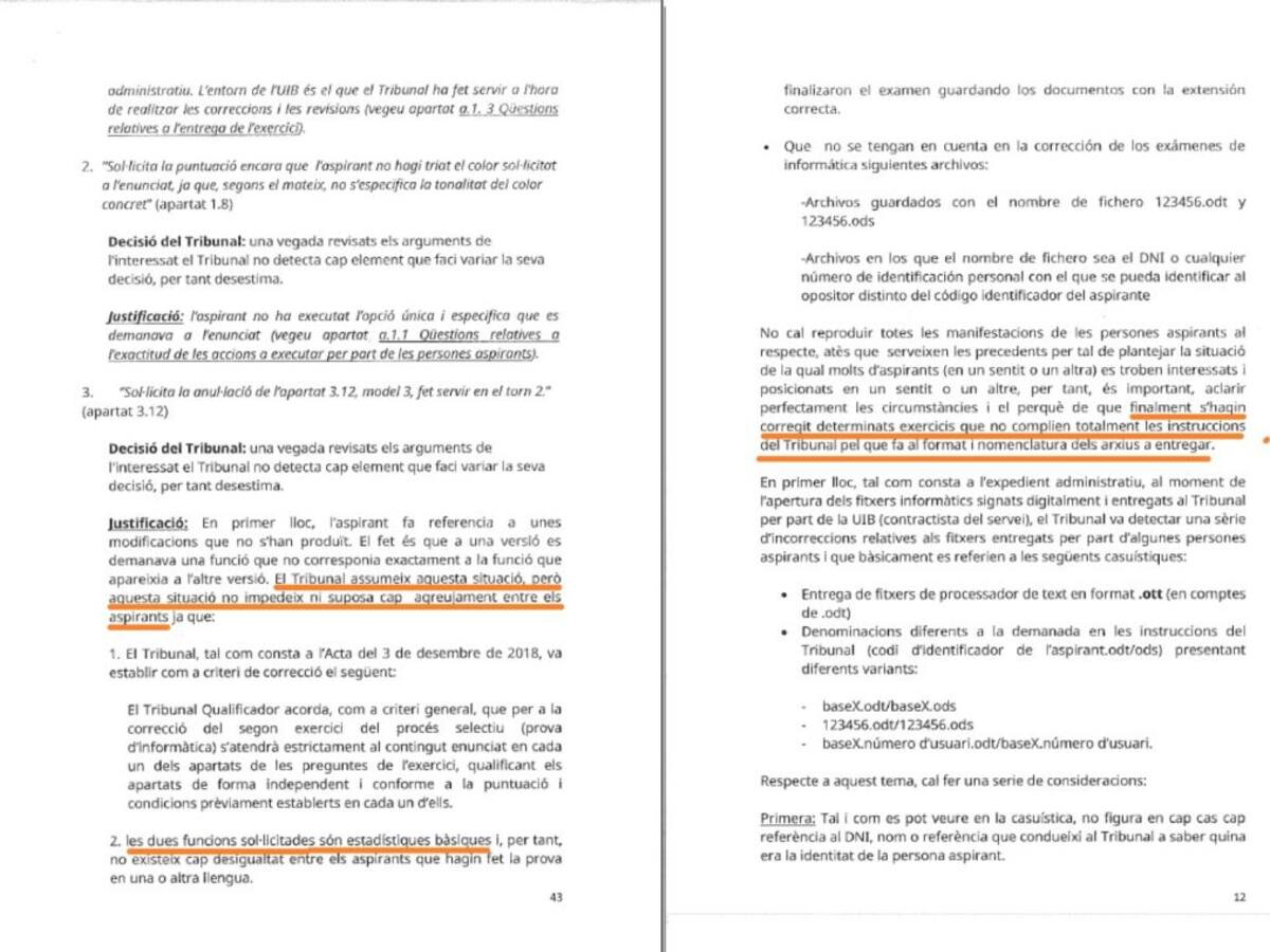 Denuncian nuevas irregularidades en las oposiciones que el Govern repitió a finales de año
