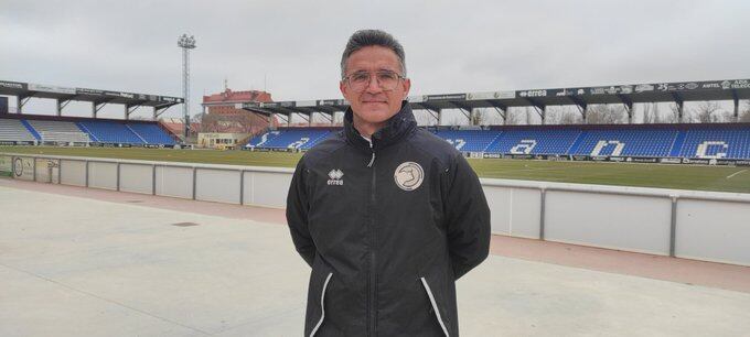 Dani Ponz, en su primer día como entrenador de Unionistas de Salamanca/Cadena SER