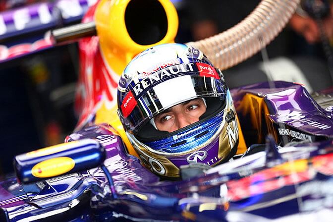 Ricciardo, dentro de su Red Bull