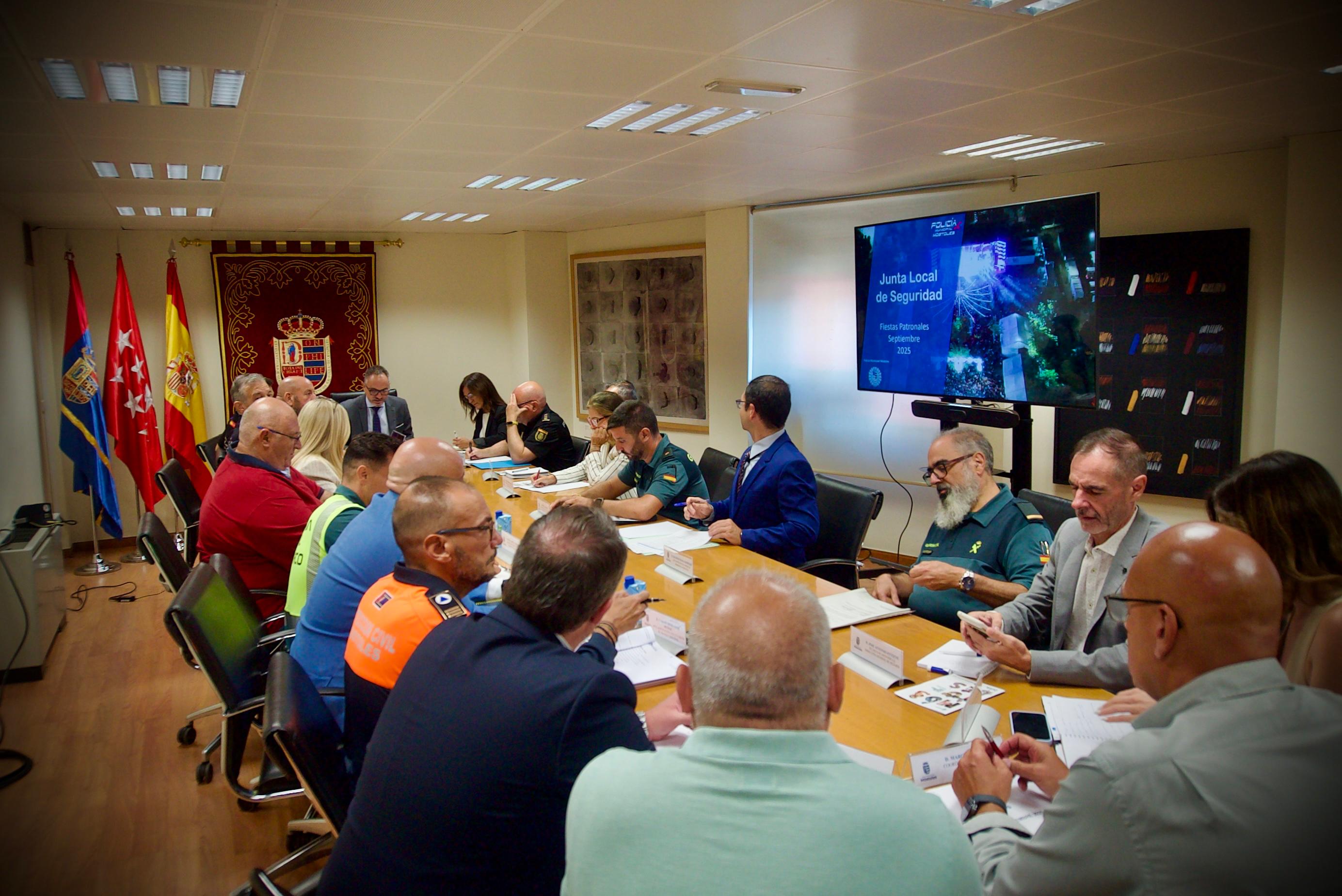 Reunión de la Junta Local de Seguridad en Móstoles
