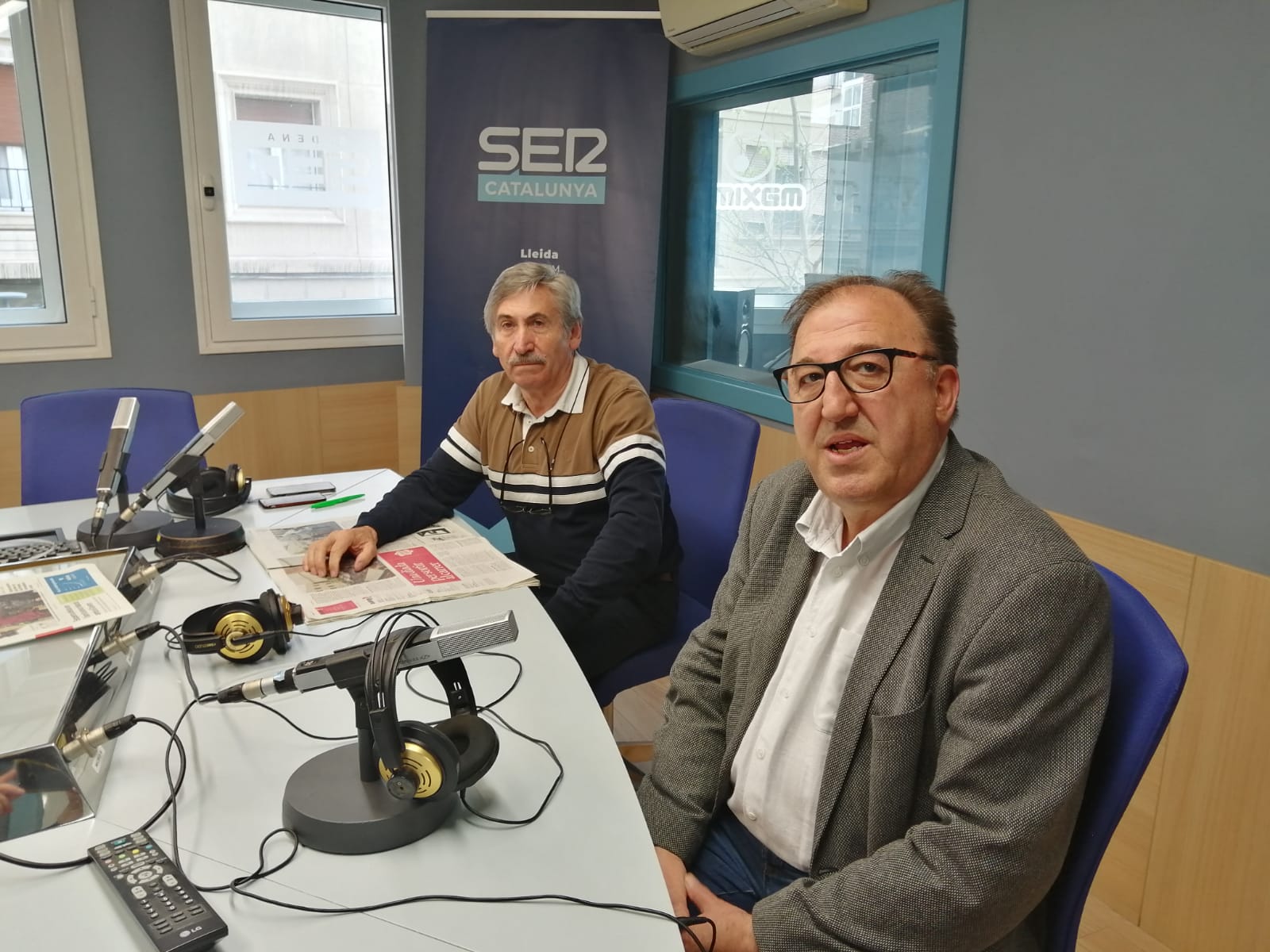 RAMON ALTURO i CARMEL MÒDOL, als estudis de Ràdio Lleida