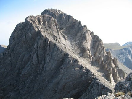 Jardín Mytikas desde el monte Skala