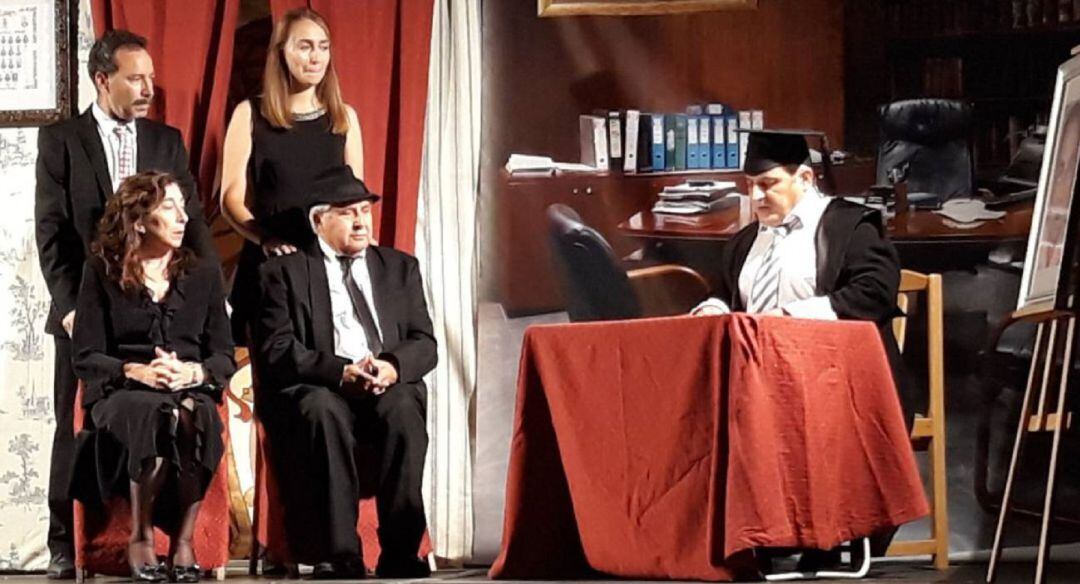 Representación teatral en Fuentepelayo en una edición anterior de la Muestra