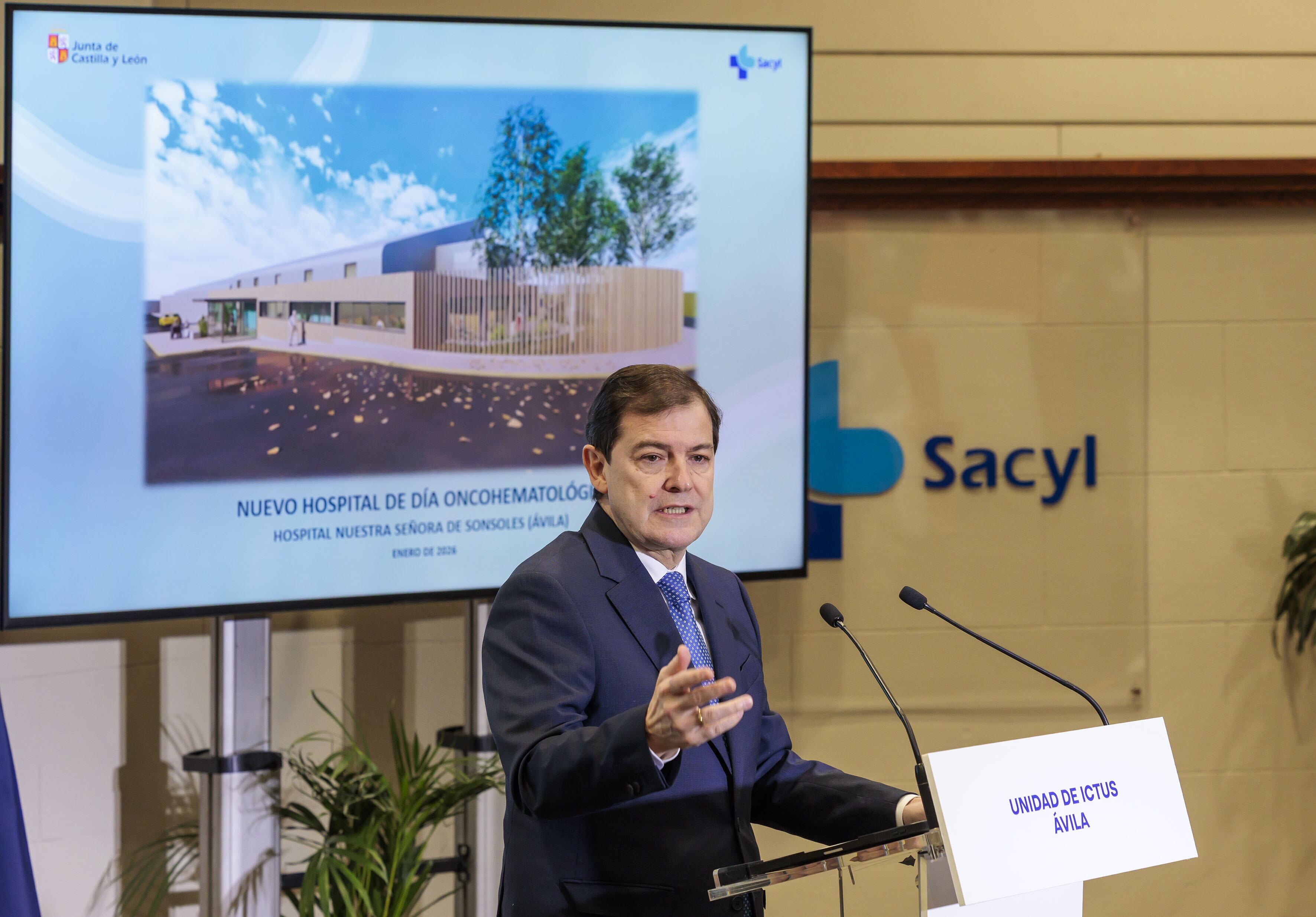 comienzan las obras del Hospital de Día Oncohematológico de Ávila./JCYL