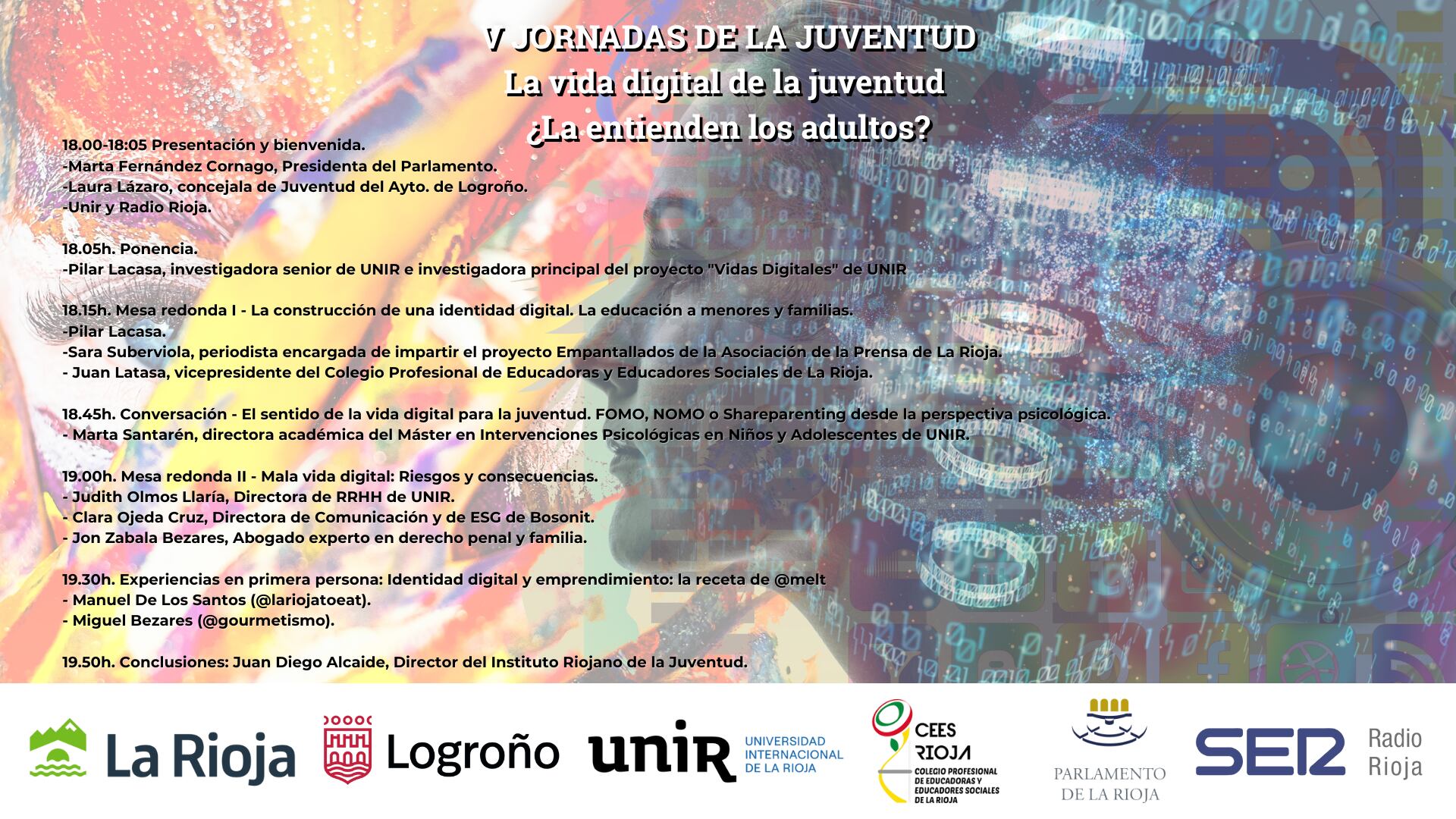 Programa V Jornadas de la Juventud de La Rioja