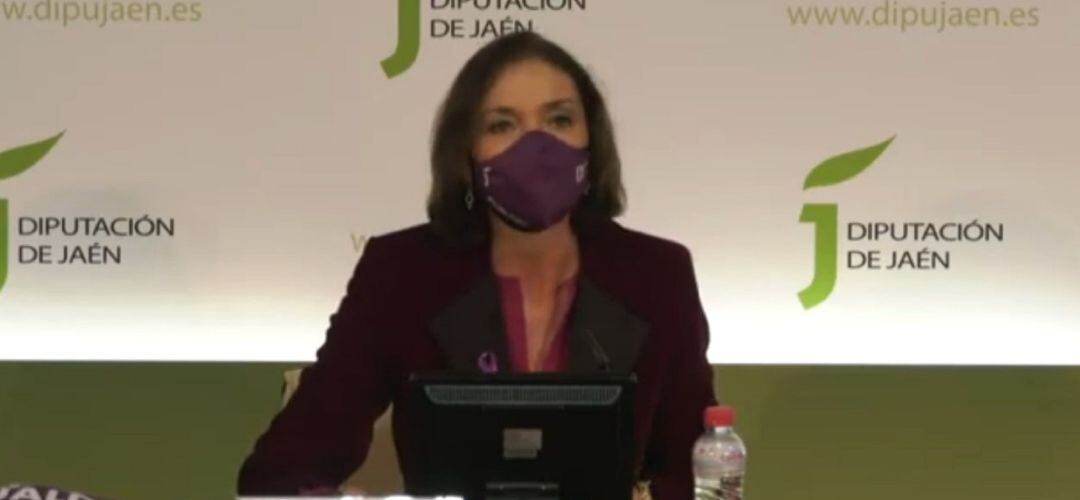 La ministra Reyes Maroto, en el Palacio Provincial.