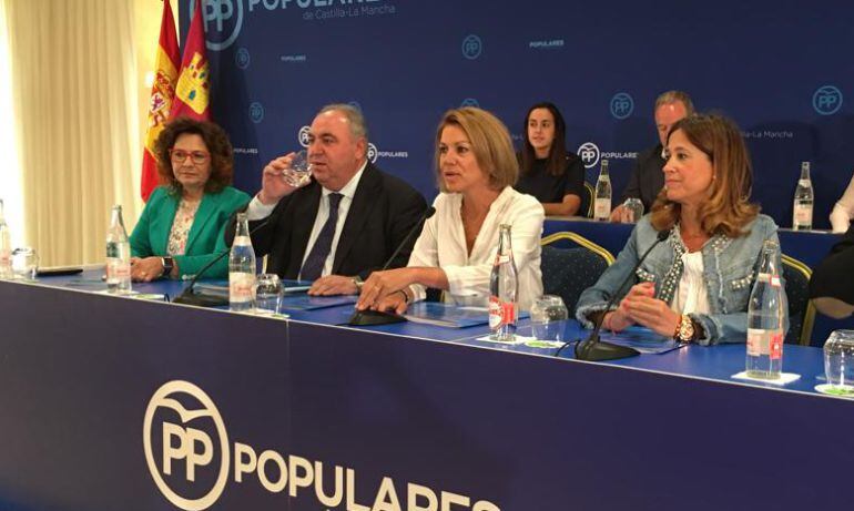 Rosa Romero, en la Junta Directiva Regional del PP celebrada este viernes en Toledo