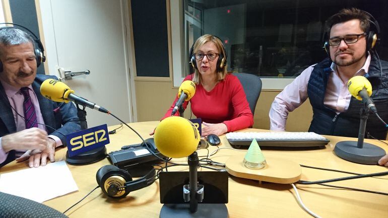 Juan Saborido, Carmen Esteban y Rodrigo Martín