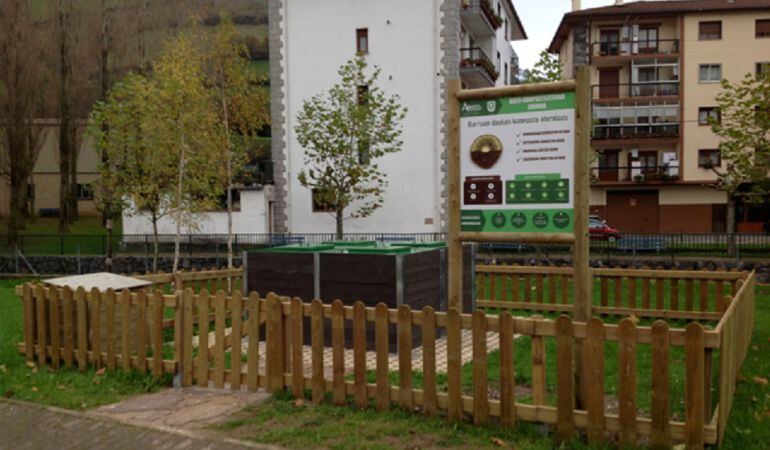 Instalación para el compostaje en el PAU 4 de Móstoles