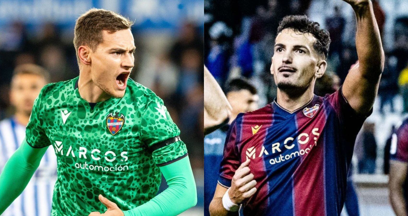 De Frutos y Ángel Muñoz, jugadores del Levante UD