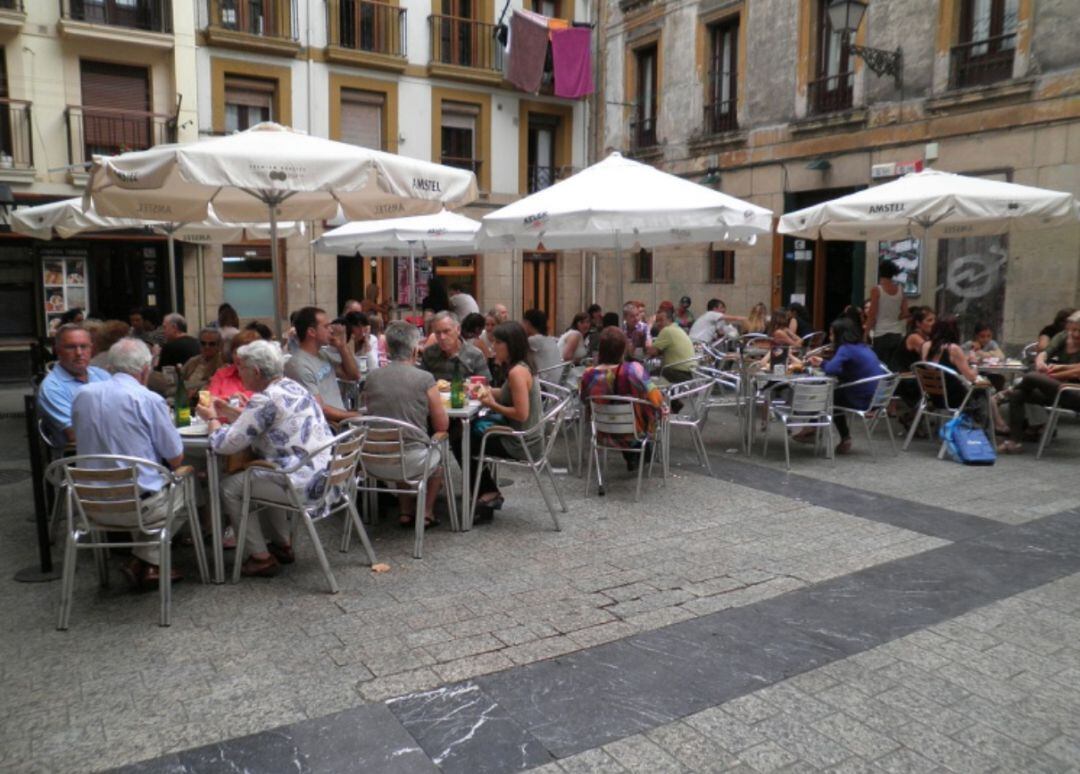 Terraza en la parte vieja