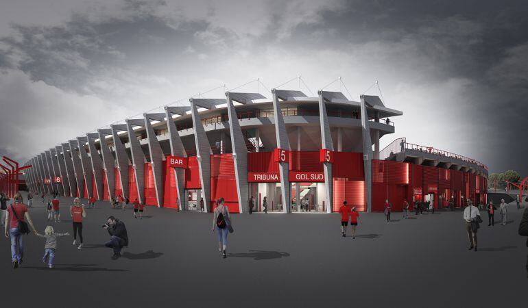 Imatge del Nou Estadi reformat. 