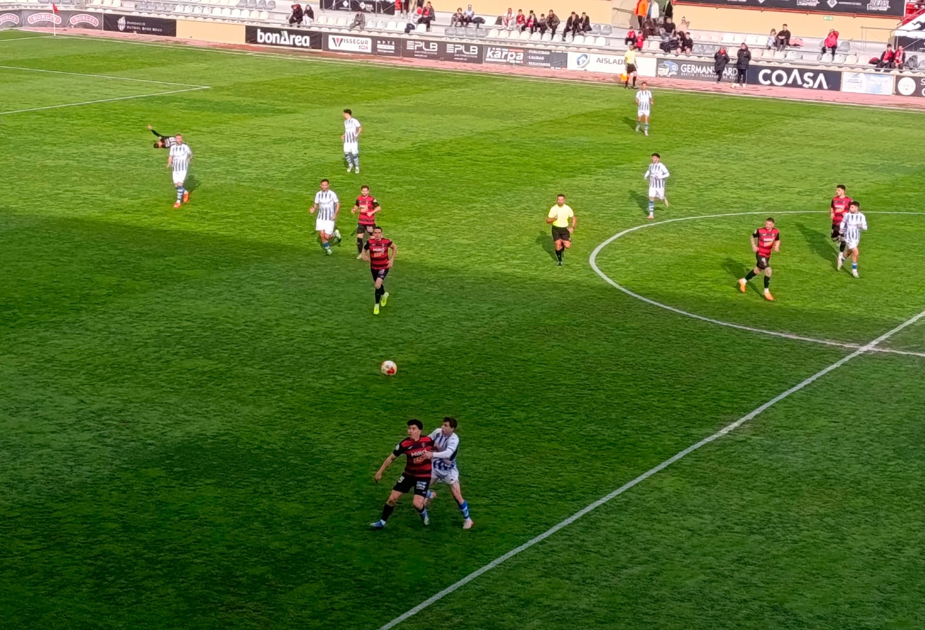 Imagen del partido entre el Alcoyano y el Reus que se ha disputado en tierras catalanas
