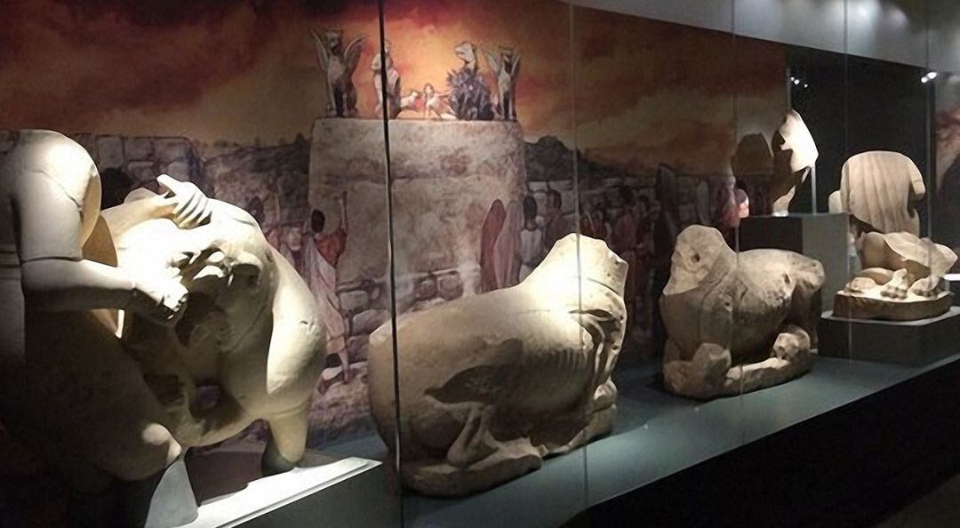 Conjunto de piezas íberas en el Museo Íbero de Jaén.