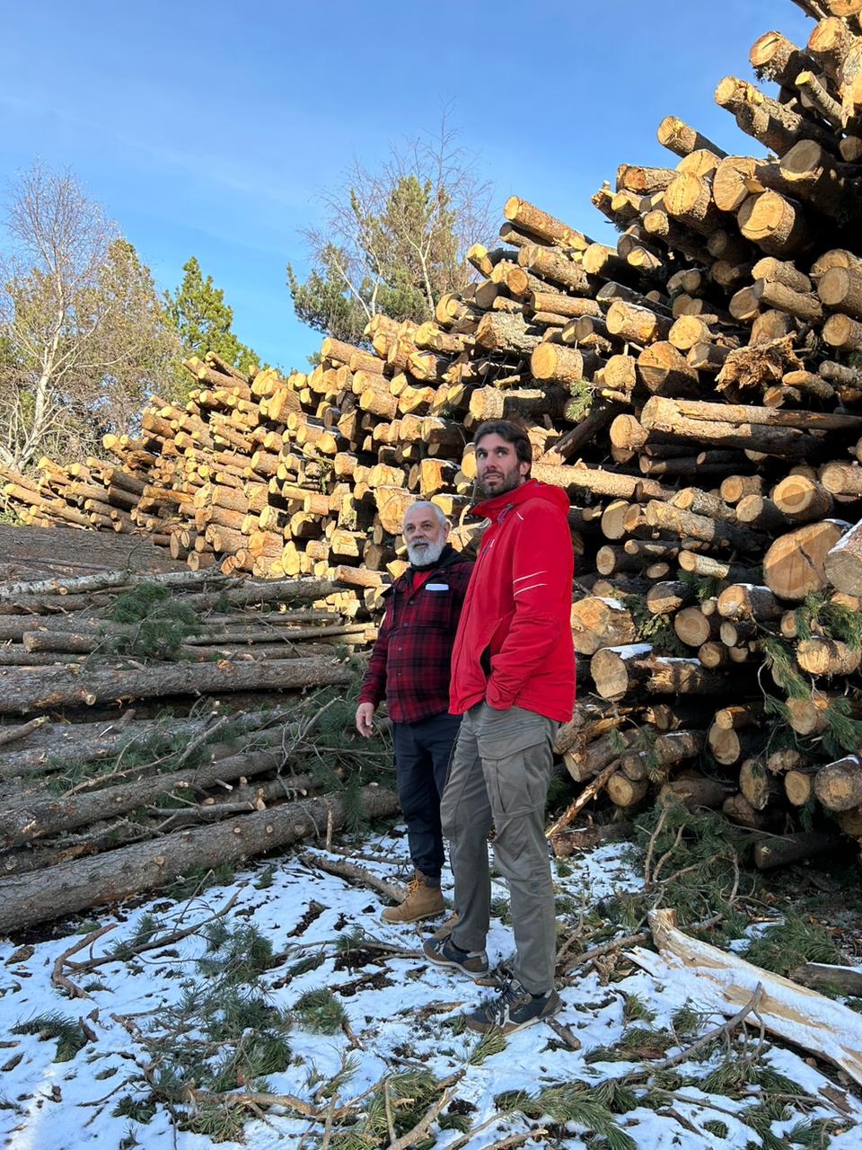 Moliné i Forné, durant l'acte d'avui d'Amb Seny.