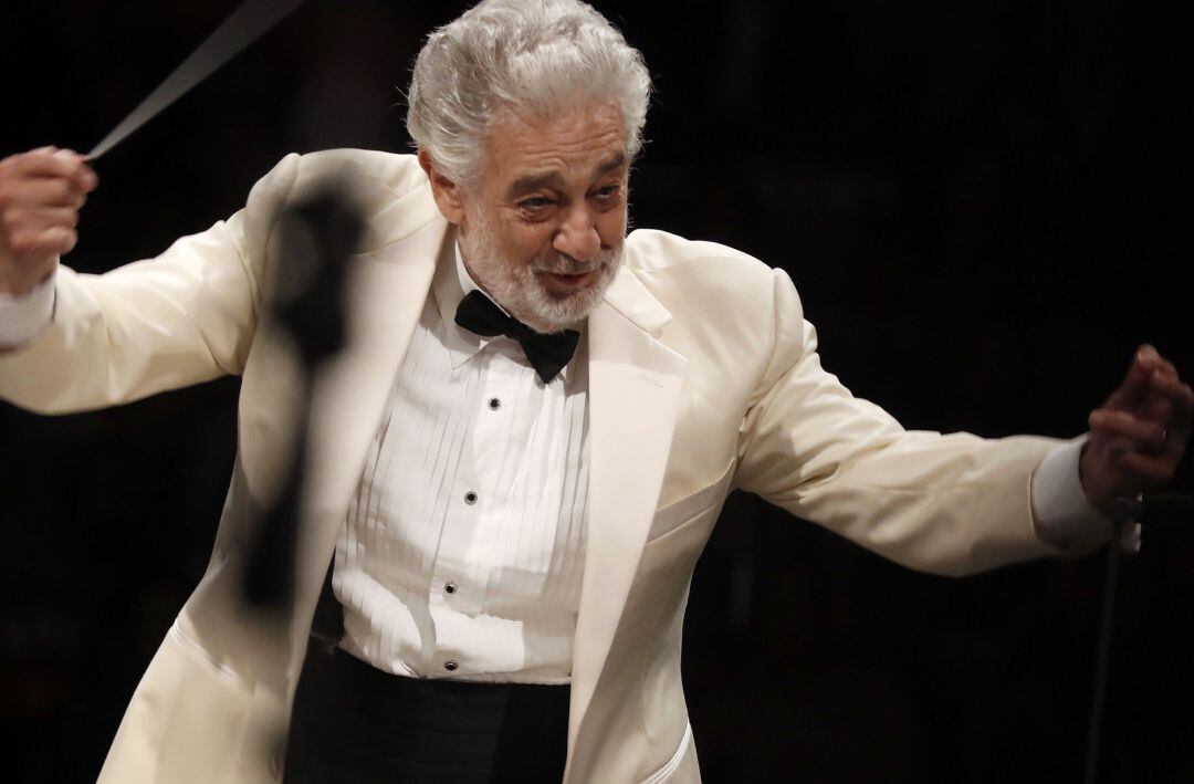 El tenor español Plácido Domingo