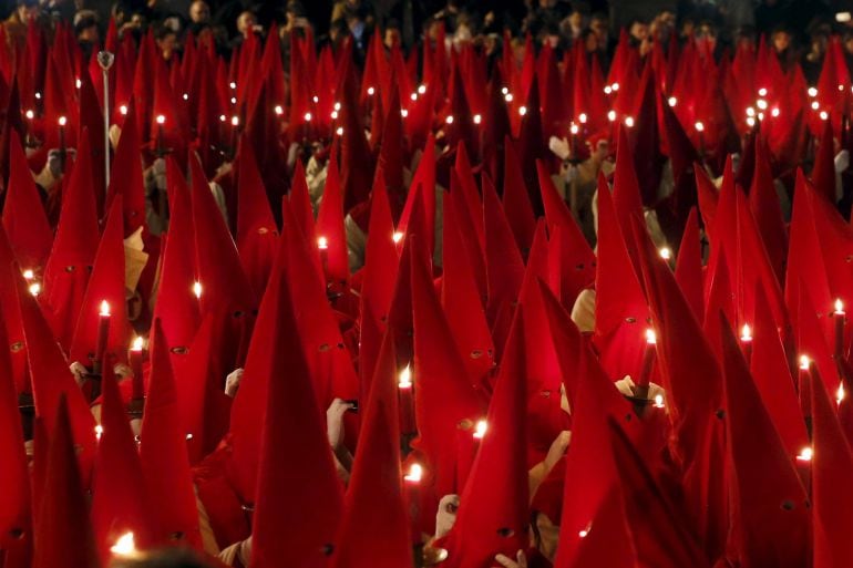 &quot;Procesion del Silencio&quot; Spain, March 23, 2016.  